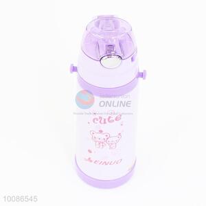 Hot sales purple children kettle with straw