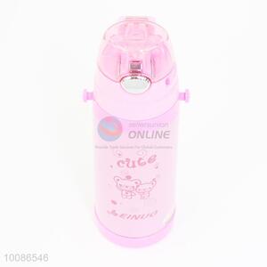 Top quality pink children kettle with straw