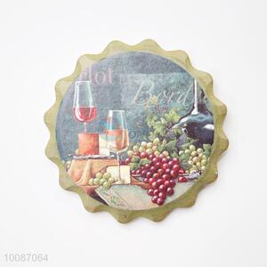 Fruit Bottle Cap Shaped Round Cup Mat/Coaster