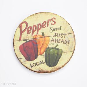 Sweet Peppers Round Cup Mat/Coaster