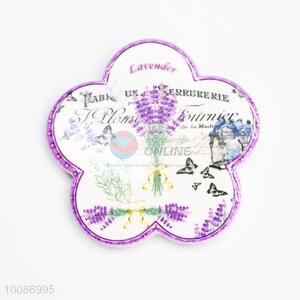 Lavender Flower Shaped Ceramic Fridge Magnet