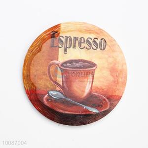 Espresso Round Ceramic Fridge Magnet