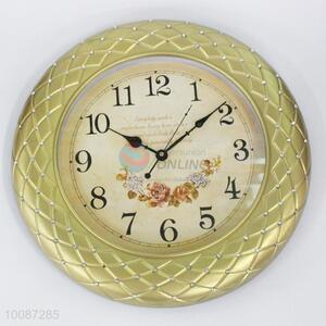 Hot sale gold round wall clock