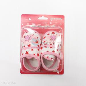 Star pattern newborn baby shoes