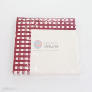 Fashion checked printed paper napkins/print napkins