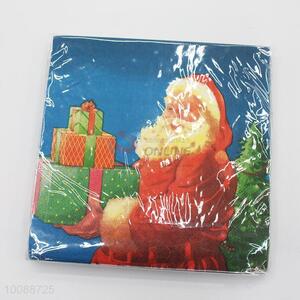 Personalized Santa Claus Printed Paper Napkins for Christmas