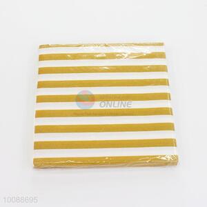 Fashion striped recycle printed paper napkins