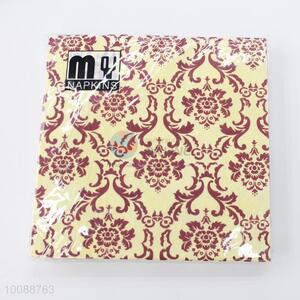 Vintage Flower Printed Coloured Paper Napkins