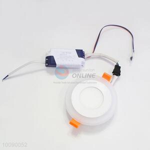 Synchronization double color white/blue light easy matching panel lamp led light with blue beads