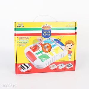 5 in 1  international ludo chess game toy