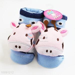 Lovely Anti Slip Blue Cotton Baby Sock/ Soft Baby Socks