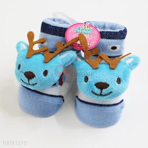 Anti Slip Blue Cotton Baby Sock/ Soft Baby Socks