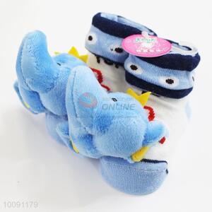 3D Elephant Anti Slip Green Cotton Baby Sock/ Soft Baby Socks