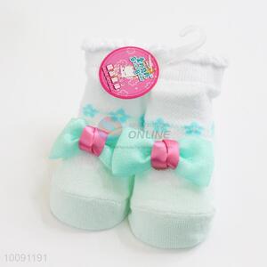 Green Anti Slip Green Cotton Baby Sock/ Soft Baby Socks