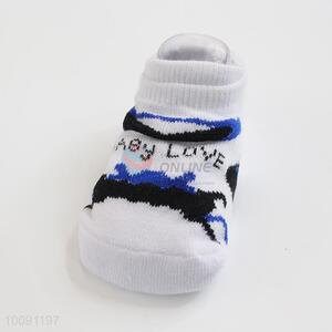 Wholesale Anti Slip Green Cotton Baby Sock/ Soft Baby Socks