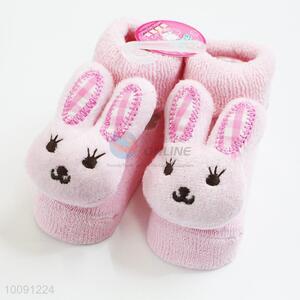 Pink Rabbit Cotton Baby Sock/ Soft Baby Socks