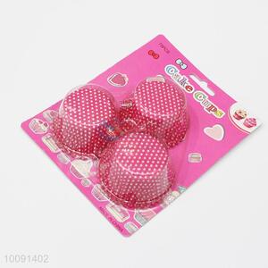 75Pcs Red Dot Paper Cupcake Cake Muffin Cup Mold Cases for Party
