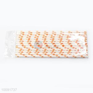 Disposable Paper Straws Set In OPP Bag