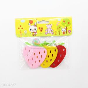 Needle punched nonwoven felt strawberry craft for handicraft toys