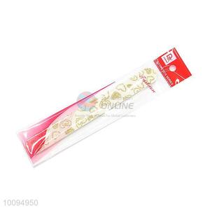 China Factory Disposable Nail File with Heart Pattern, Foam Buffer for Ladies