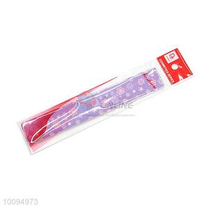 Wholesale Cheap Purple Cosmetic Foam Nail File/Buffer with Flowers Pattern