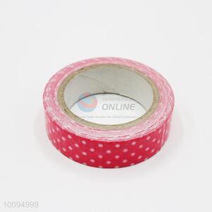 Dotted Red Self Adhesive Cotton Trim Adhesive Tape