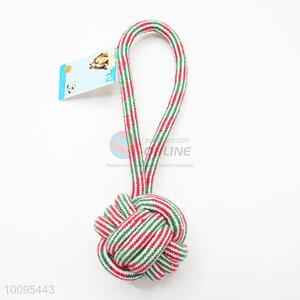 Pet Cotton Rope Toys with Tennis Ball Wholesale