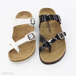 Cross patent PVC strap slippers