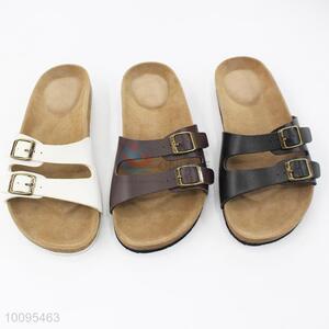 Good quality summer two buckles slippers