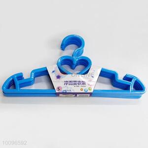 China Factory 5 Pieces/Set Blue Plastic Clothes Rack