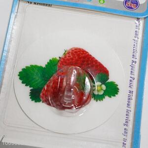 Popular Strawberry Printed Removable Waterproof Magic Plastic Hook