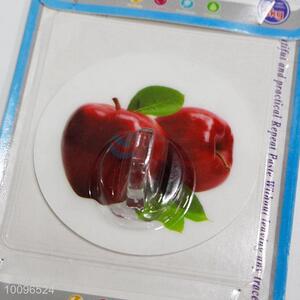 Household Apple Printed Removable Waterproof Magic Plastic Hook