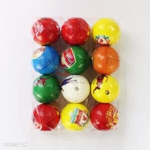 Cheap promotional printed balls toy small pu soccer ball