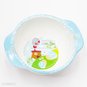 Sky Blue Cartoon Pattern Dinnerware Melamine Bowl