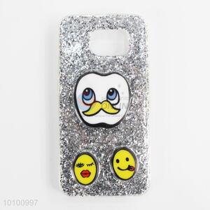 Silver glitter <em>phone</em> <em>shell</em>/<em>phone</em> case with soft edge