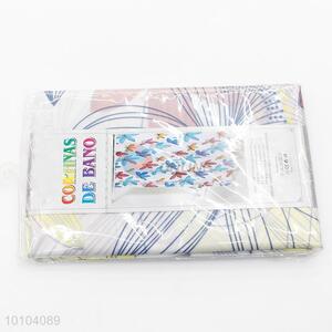 Colorful Flowers Pattern Bathroom Shower Curtain Waterproof Moldproof Solid