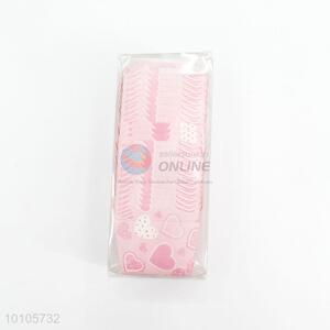 Pink bakery cake cup/heart printed paper cups