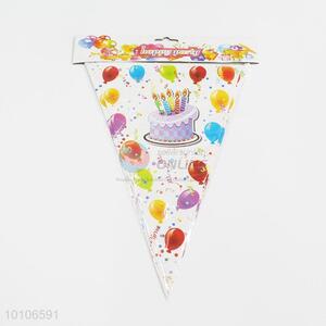 Decorative hanging paper pennant for wedding birthday party
