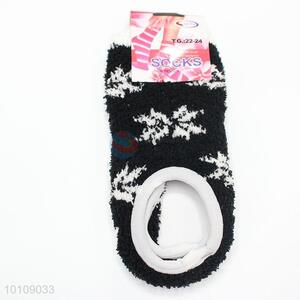 Wholesale black antiskid ship socks