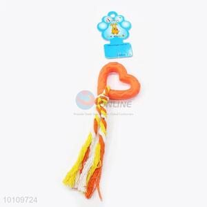 Heart Tassels Plastic Pet Toy