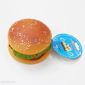 Chinese Factory Hamburger Vinyl Pet Toy