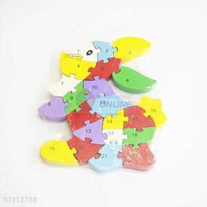 Bunny shaped figures children puzzle