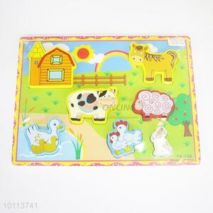 Educaional farm animals children puzzle