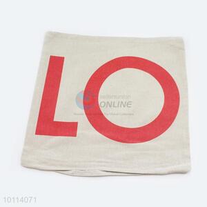 Letter Printed Cushion Cover/Pillowcase/Pillowslip For Promotion