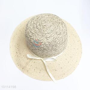 Women Wide Brim Paper Beach Sun Hat