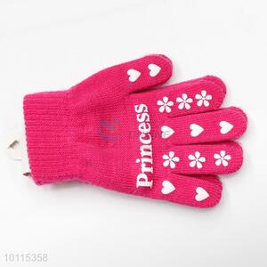 Good quality cute knitted children gloves