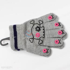Custom grey acrylic children gloves