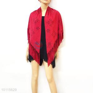 Newest design women cheap shawl with tassels
