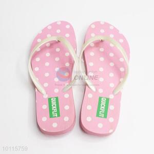 White Dotted Pink Women's Slipper/Beach Slipper/Flip Flop Slippers