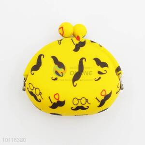 Mustache Pattern Silicone Coin Purse,Coin Holder,Coin Pouch